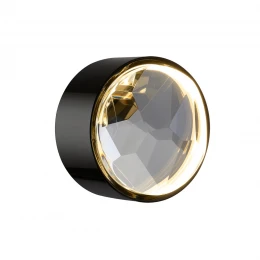 7174/5WL L-VISION ODL26 Настенный светильник  черный/хрусталь/металл IP20 LED 5W 3000K 220-240V SPILLA