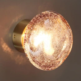 7043/4WL L-VISION ODL25 249 Настенный светильник бордовый/бронз/ металл/стекло IP20 LED 4W 3000K 220V MELA