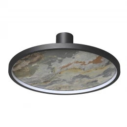 5078/35L L-VISION ODL24 000 черн./серо-беж./металл/натур.камень/акрил Настен.-потолочн.cветильн. LED 35W 3000K STOFLAKE