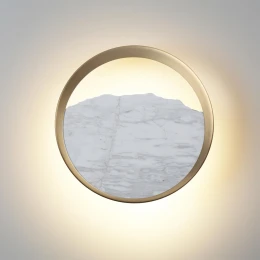 4359/9WL ECODESIGN ODL26 169 Настенный светильник белый/мрамор/металл IP20 LED 9W 262Лм 3000K 220-240V VALLEY