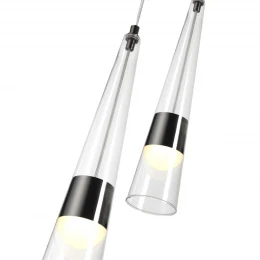 5044/24WL L-VISION ODL24 000 глянц.темн.хром/прозрачный/металл/стекло Бра LED 24W 3000K 2536Лм LUMP