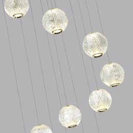 5008/56L L-VISION ODL24 567 золотой/металл/акрил Люстра LED 56W 4000K 4651лм CRYSTAL