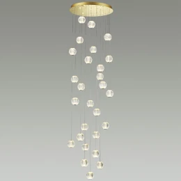 5008/120L L-VISION ODL23 569 золотой/прозрачный/металл/акрил Люстра каскадная LED 120W 4000K 6600Лм CRYSTAL