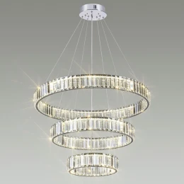 4930/88L L-VISION ODL24 593 хром/прозрачный металл/хрусталь Люстра LED 88W 4000K 10200Лм VEKIA