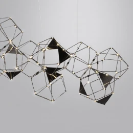5087/64L L-VISION ODL25 293 черный хром/металл Люстра LED 64W 4000K 3800Лм TRELLIS