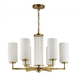 4990/6 HALL ODL23 637 матов. золотой/белый/стекло Люстра E27 6*40W KASALI