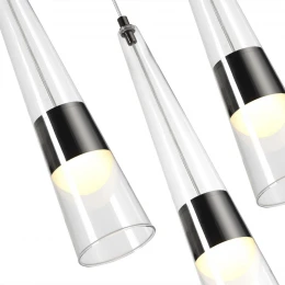 5044/42L L-VISION ODL24 000 глянц.темн.хром/прозрачный/металл/стекло Люстра LED 42W 3000K 4167Лм LUMP