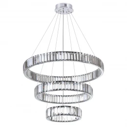 4930/88L L-VISION ODL24 593 хром/прозрачный металл/хрусталь Люстра LED 88W 4000K 10200Лм VEKIA