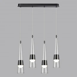 5044/42L L-VISION ODL24 000 глянц.темн.хром/прозрачный/металл/стекло Люстра LED 42W 3000K 4167Лм LUMP