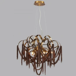 5066/6 HALL ODL24 527 античн.бронза/коричневый/металл/металл Люстра G9 6*40W CHAINY