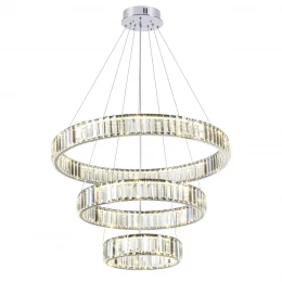 4930/88L L-VISION ODL24 593 хром/прозрачный металл/хрусталь Люстра LED 88W 4000K 10200Лм VEKIA
