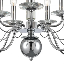 8034/10 CLASSI LN26 082 хром, металл/стекло Люстра подвесная Е14 10*40W 220V INCANTO