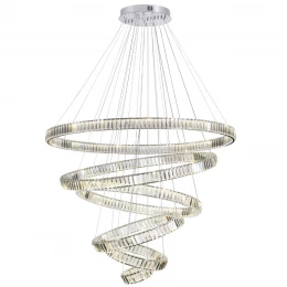 4930/260L L-VISION ODL24 593 хром/прозрачный металл/хрусталь Люстра LED 260W 4000K 30600Лм VEKIA