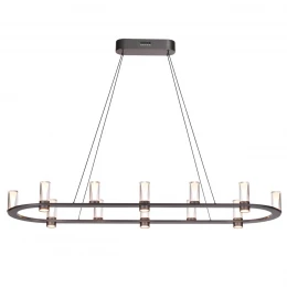 7143/65L HIGHTECH ODL26 513 Подвесной светильник темный никель/акрилл/металл IP20 LED 69W 3830Лм 3000K 180° 220V DEFANCE