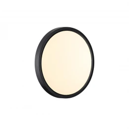 7660/18L MITRA LED SN 554 Светильник пластик/белый/черный LED 18Вт 3000/4000K D230 IP40 ALFA BLACK