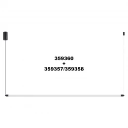 359358 KONST NT24 058 черный Светильник линейный светодиодный IP20 LED 20W 170-265V 4000K 1600Лм VITZ