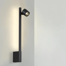 359313 OVER NT24 354 черный Светильник настенный диммируемый (выключатель) IP20 LED 7W+7W 4000K 220-240V FERMO