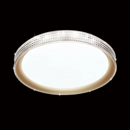 3054/EL PALE SN 183 Светильник пластик/белый/золотистый LED 72Вт 3000-6300K D490 IP43 пульт ДУ SHINY