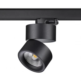 358787 PORT NT21 315 черный Трехфазный трековый светодиодный светильник IP20 LED 25W 4000K 2200Лм 100-265V GRODA