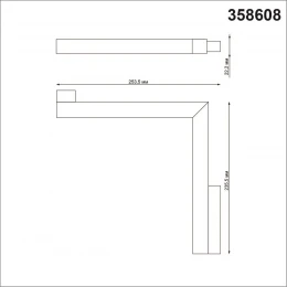 358608 SHINO NT21 155 черный Трековый светильник для низковольного шинопровода IP20 LED 4000K 24W 48V FLUM