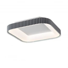 7769/56L AVRA LED SN 578 Светильник металл/белый/серый LED (56Вт+14Вт) 3000-6000K 500х500 IP43 пульт ДУ+подсветка SHARMEL