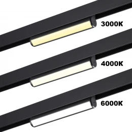 359950 PORT NT25 214 черный Трековый светильник с переключ. цв. темпер. IP20 LED 3000К\4000К\6000К 10W 90-240V VECTOR