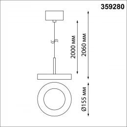359280 OVER NT23 280 белый Светильник накладной светодиодный IP20 LED 18W 85-265V 1350Лм 3000К MIRROR