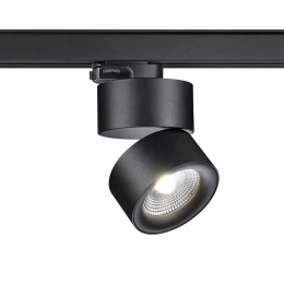 358787 PORT NT21 315 черный Трехфазный трековый светодиодный светильник IP20 LED 25W 4000K 2200Лм 100-265V GRODA