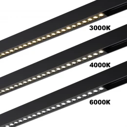 359930 PORT NT25 208 черный Трековый светильник с переключ. цв. темпер. IP20 LED 3000К\4000К\6000К 10W 90-240V VECTOR