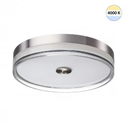 7727/76L MITRA LED SN 541 Светильник металл/акрил/никель/прозрачный LED 76Вт 4000K D400 IP20 ETERNA