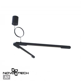 359387 KONST NT24 049 черный База накладная для ввода питания с гибким угловым соединителем «L» и проводом-подвесом (длина провода – 2м) IP20 48V GLAT
