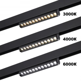 359946 PORT NT25 214 черный Трековый светильник с переключ. цв. темпер. IP20 LED 3000К\4000К\6000К 10W 90-240V VECTOR