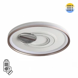 7787/85L PIKO LED SN 607 Светильник металл/белый/бронза LED 85Вт 3000-6500K D495 IP20 пульт ДУ GEMINI