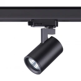 370649 PORT NT19 319 черный Светильник трёхфазный трековый IP20 GU10 50W 220V GUSTO
