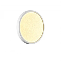 7661/18L MITRA LED SN 555 Светильник пластик/белый LED 18Вт 3000/4000K D230 IP40 OMEGA WHITE