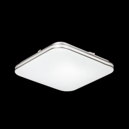 3020/DL TAN SN 213 Светильник пластик/хром LED 48Вт 3000-6300K 435х435 IP43 пульт ДУ/ LampSmart LONA