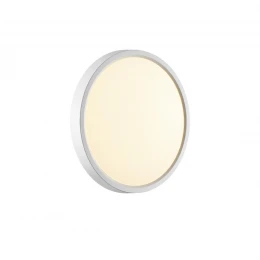 7659/18L MITRA LED SN 551 Светильник пластик/белый LED 18Вт 3000/4000K D230 IP40 ALFA WHITE