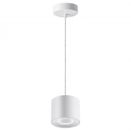 358793 OVER NT21 356 белый Светильник накладной светодиодный, длина провода 2м IP20 LED 15W 4000K 1600Лм 110-265V BIND