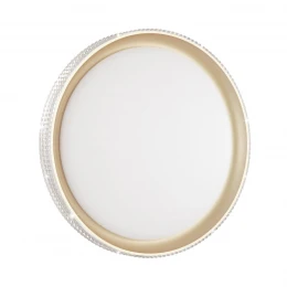 3054/EL PALE SN 183 Светильник пластик/белый/золотистый LED 72Вт 3000-6300K D490 IP43 пульт ДУ SHINY