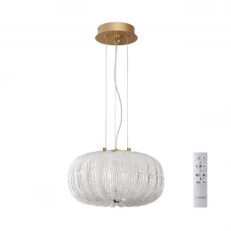 7720/24L PIKO LED SN 570 Светильник металл/стекло/прозрачный/золотой LED 24Вт 3000-6500K D300 IP20 пульт ДУ ANGELO