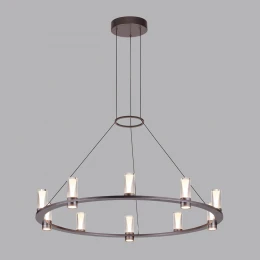 7143/70L HIGHTECH ODL26 513 Подвесной светильник темный никель/акрилл/металл IP20 LED 60W 3830Лм 3000K 180° 220V DEFANCE