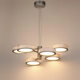 5451/99L L-VISION  ODL_EX26 белый/никель/металл/керамика/акрил Люстра LED 99W  2000К/3000K/4000K Rivera
