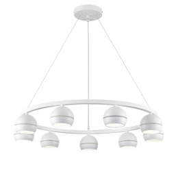 8254/9 COMFI LN26 246 белый металл Светильник подвесной LED GX53 8*7W 220V LUAZANA