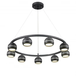 8242/9 COMFI LN26 245 черный металл Светильник подвесной LED GX53 8*7W 220V LUAZANA