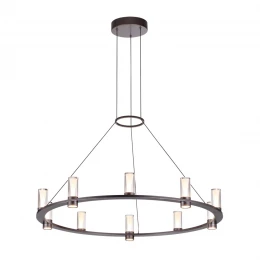 7143/70L HIGHTECH ODL26 513 Подвесной светильник темный никель/акрилл/металл IP20 LED 60W 3830Лм 3000K 180° 220V DEFANCE
