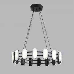8342/35L LEDIO LN26 226 черный/белый металл/акрил Люстра подвесная LED 35W 4000K 220V OVELA