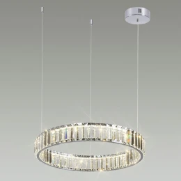 4930/30L L-VISION ODL24 591 хром/прозрачный металл/хрусталь Люстра LED 30W 4000K 3570Лм VEKIA