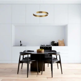 6535/28L LEDIO LN26 266 латунь Светильник подвесной LED 28W  3000/4000/6000К 220V INDIE