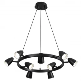 8237/9 COMFI LN26 256 черный, металл Светильник подвесной GU10 LED 9*7W 220V ILMINA