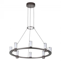 7143/55L HIGHTECH ODL26 513 Подвесной светильник темный никель/акрилл/металл IP20 LED 45W 4260Лм 3000K 180° 220V DEFANCE